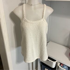 Bearpaw Ivory Sherpa Tank Size M NWT